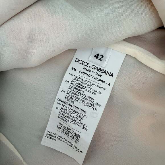 DOLCE & GABBANA MultiColor Floral Lace High Waist Mini Skirt Size 42/6 - Picture 6 of 7